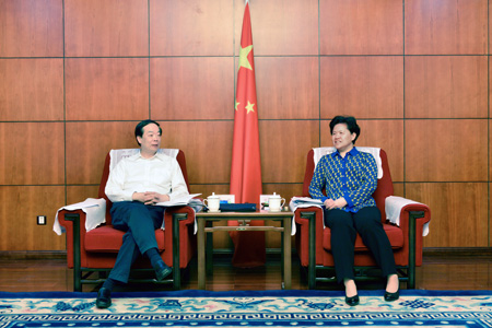 舒晓琴会见河北省委副书记赵勇